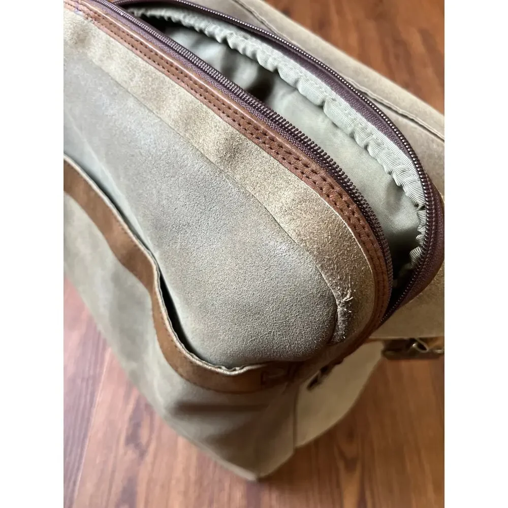 Vintage The Territory Ahead Leather Shoulder Bag Tan Brown Rugged Satchel